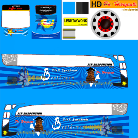 Download Livery BUSSID HD PO Haryanto