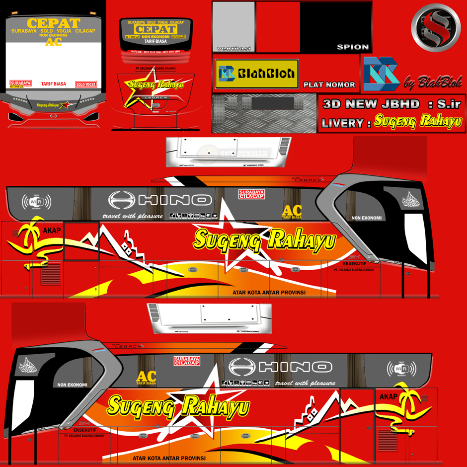 Download Livery BUSSID HD 3D Keren