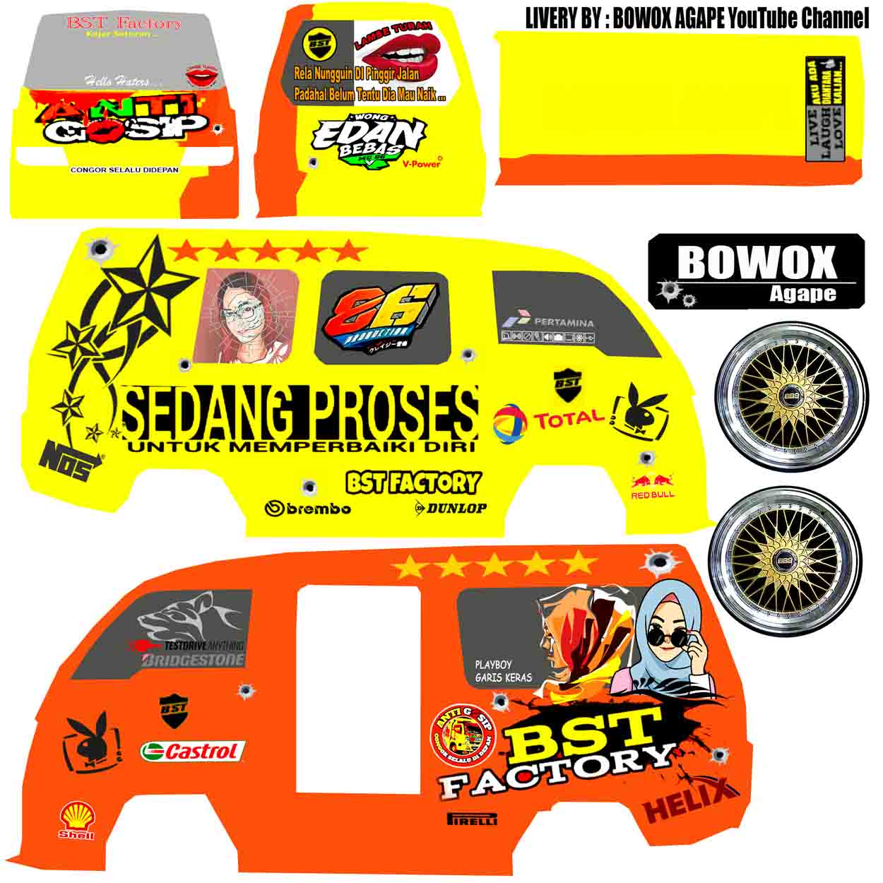 Livery Angkot Racing Anti Gosip
