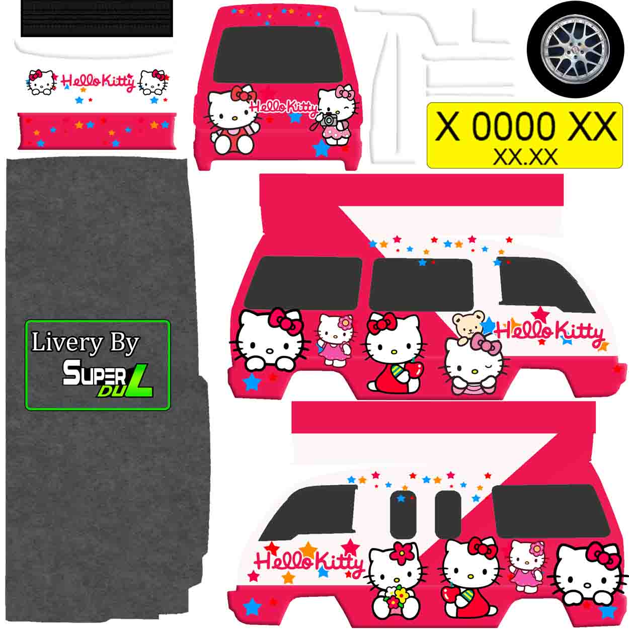 Stiker Angkot Bussid